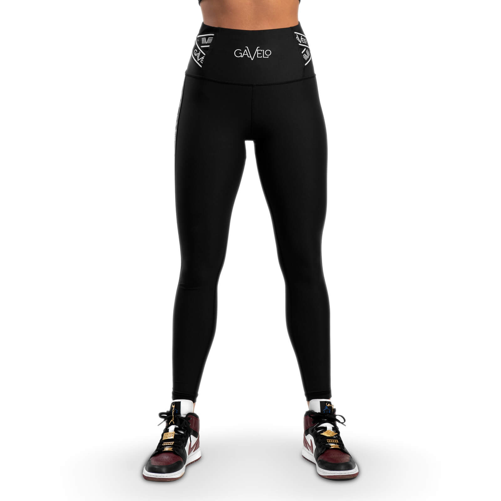 Kolla in Iconic Compression Leggings, black/white, Gavelo hos SportGymButiken.se