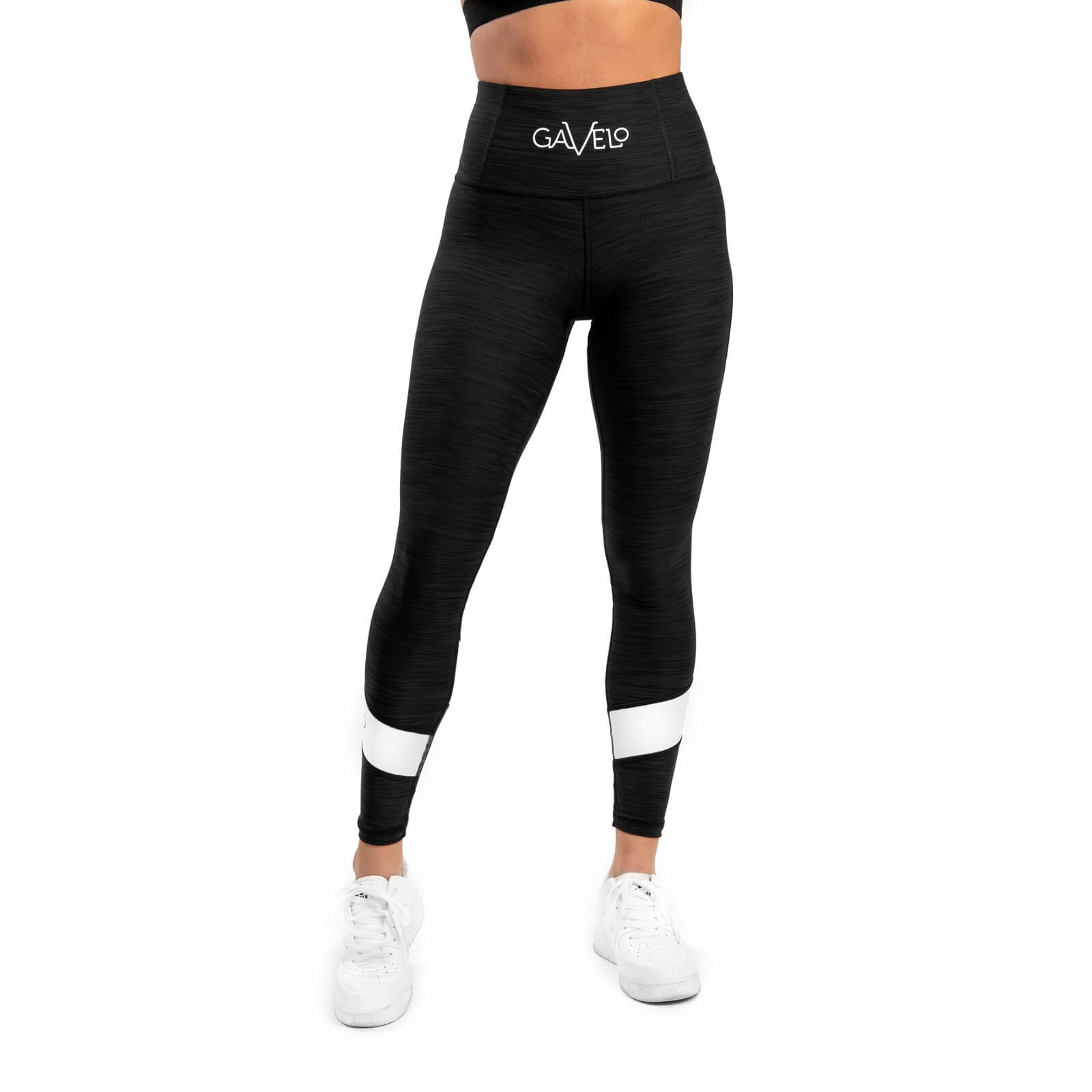 Kolla in Black & White Swirl Tights, black/white, Gavelo hos SportGymButiken.se