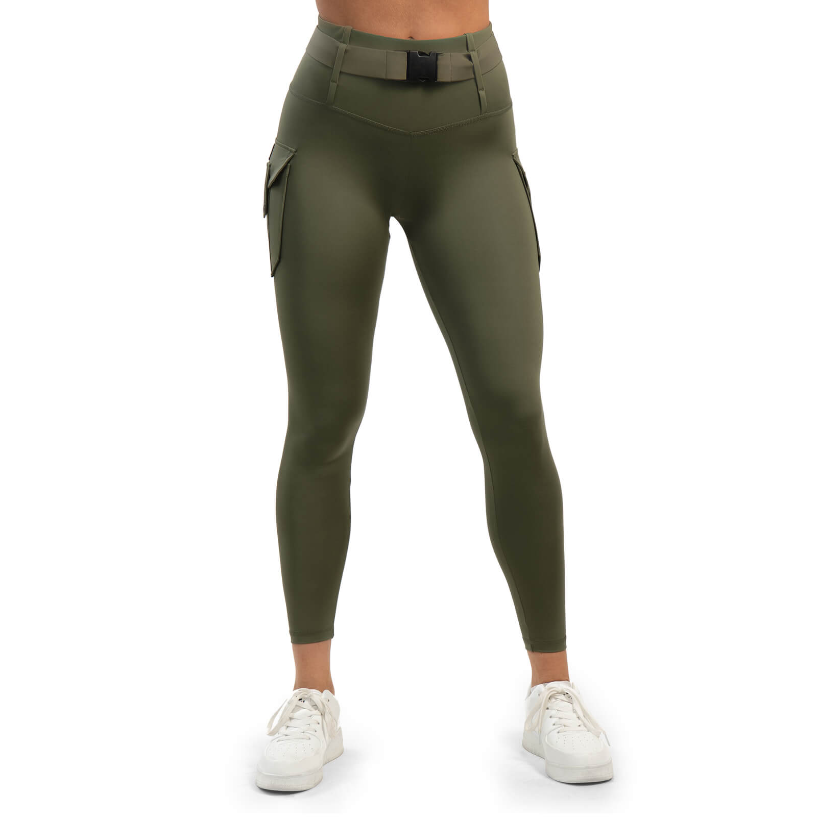 Kolla in Cargo Tights, military green, Gavelo hos SportGymButiken.se