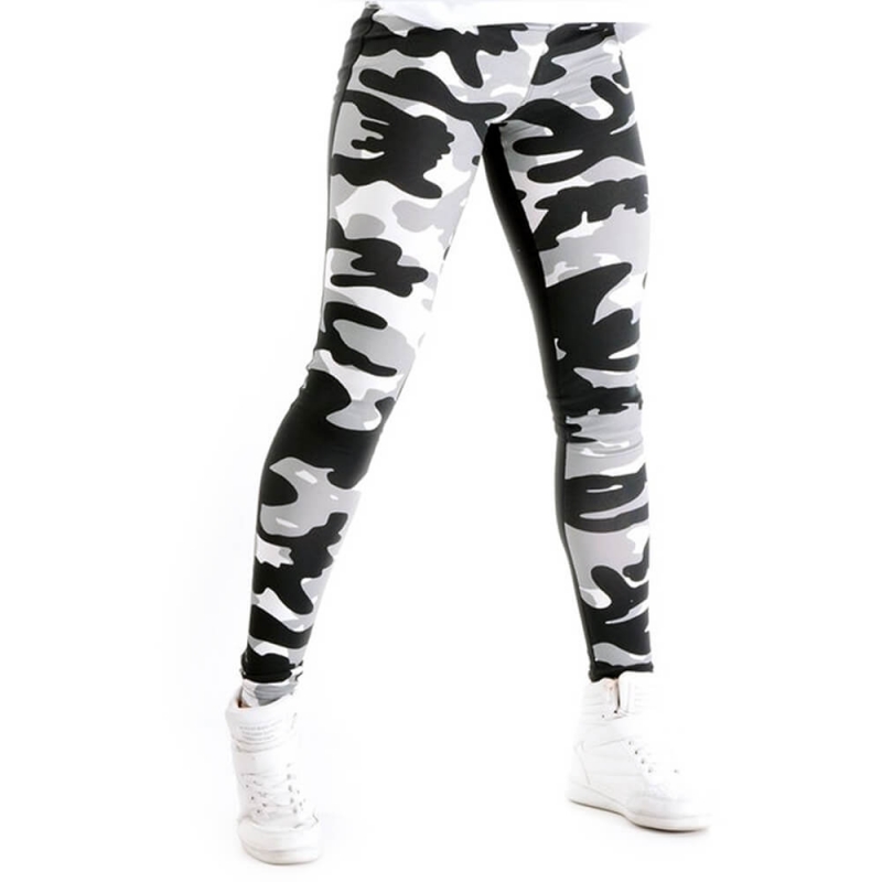 Camo 2-Color Tights, grey camo, Nebbia