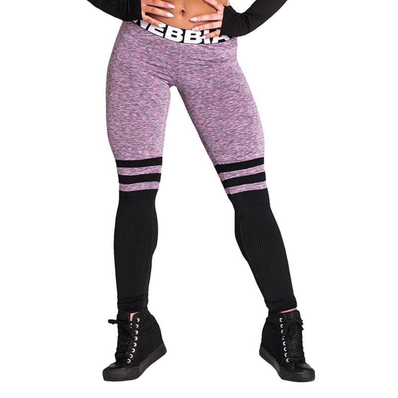 Kolla in Over The Knee Tights, purple, Nebbia hos SportGymButiken.se