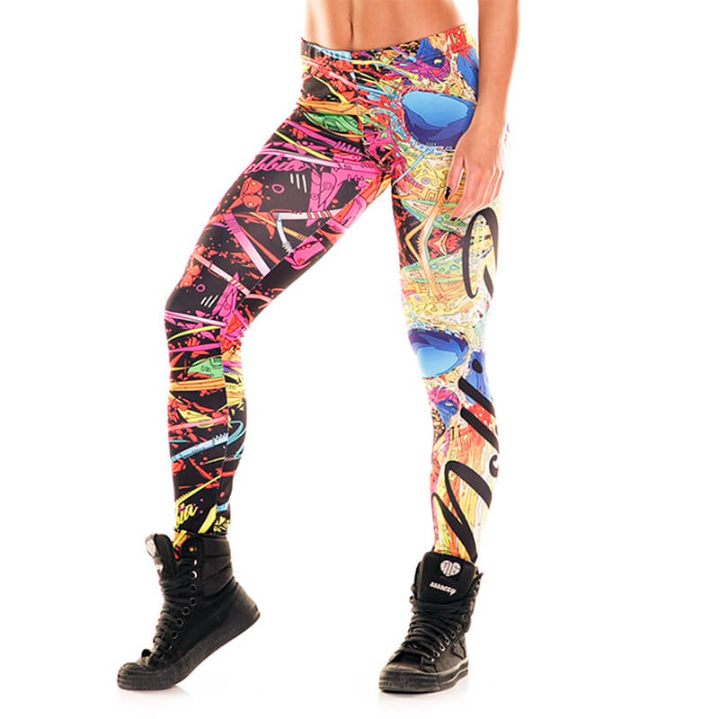 Graffiti Tights, flerfärgad, Nebbia