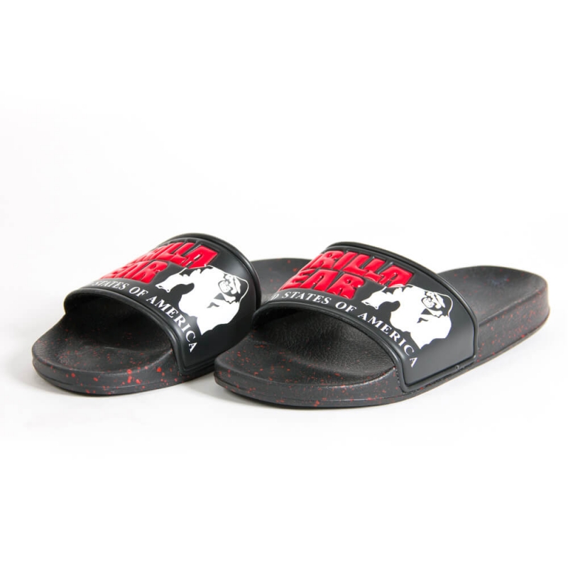 GW Classic Men's Slide, black/red, Nebbia