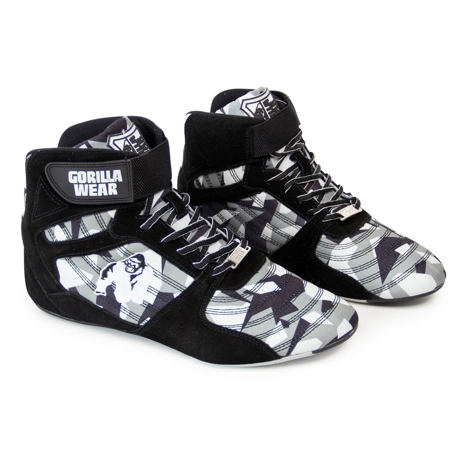 Kolla in Perry High Tops Pro, black/grey camo, Gorilla Wear hos SportGymButiken.