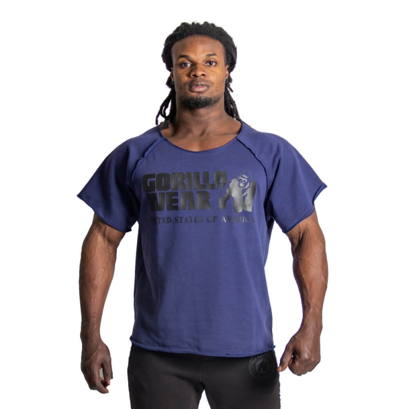 Kolla in Classic Workout Top, navy, Gorilla Wear hos SportGymButiken.se