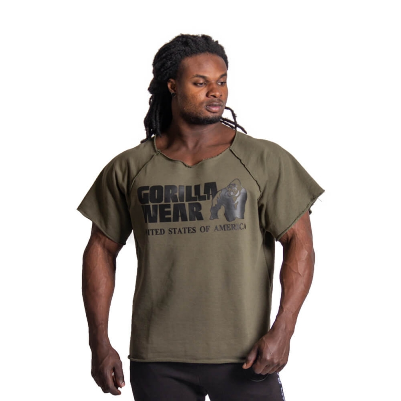 Kolla in Classic Workout Top, army green, Gorilla Wear hos SportGymButiken.se