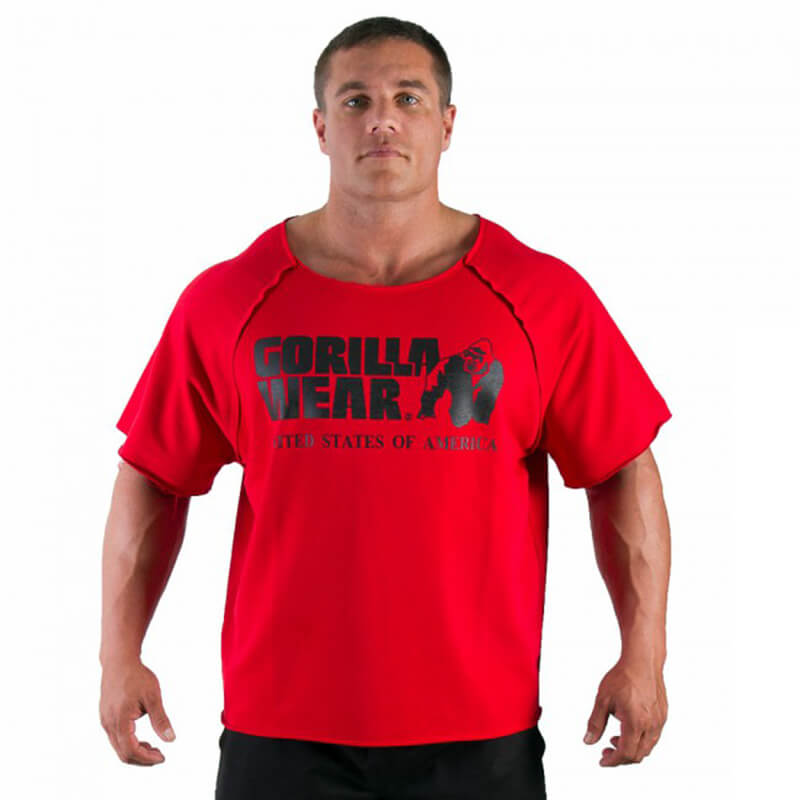 Classic Workout Top, tango red, Gorilla Wear