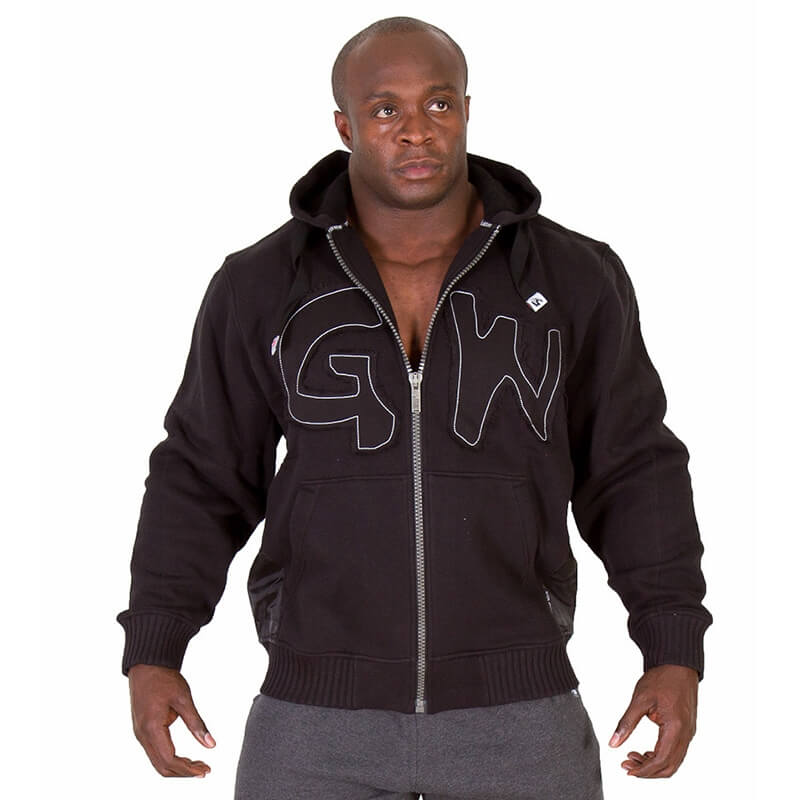 Kolla in Logo Hooded Jacket, black, Gorilla Wear hos SportGymButiken.se