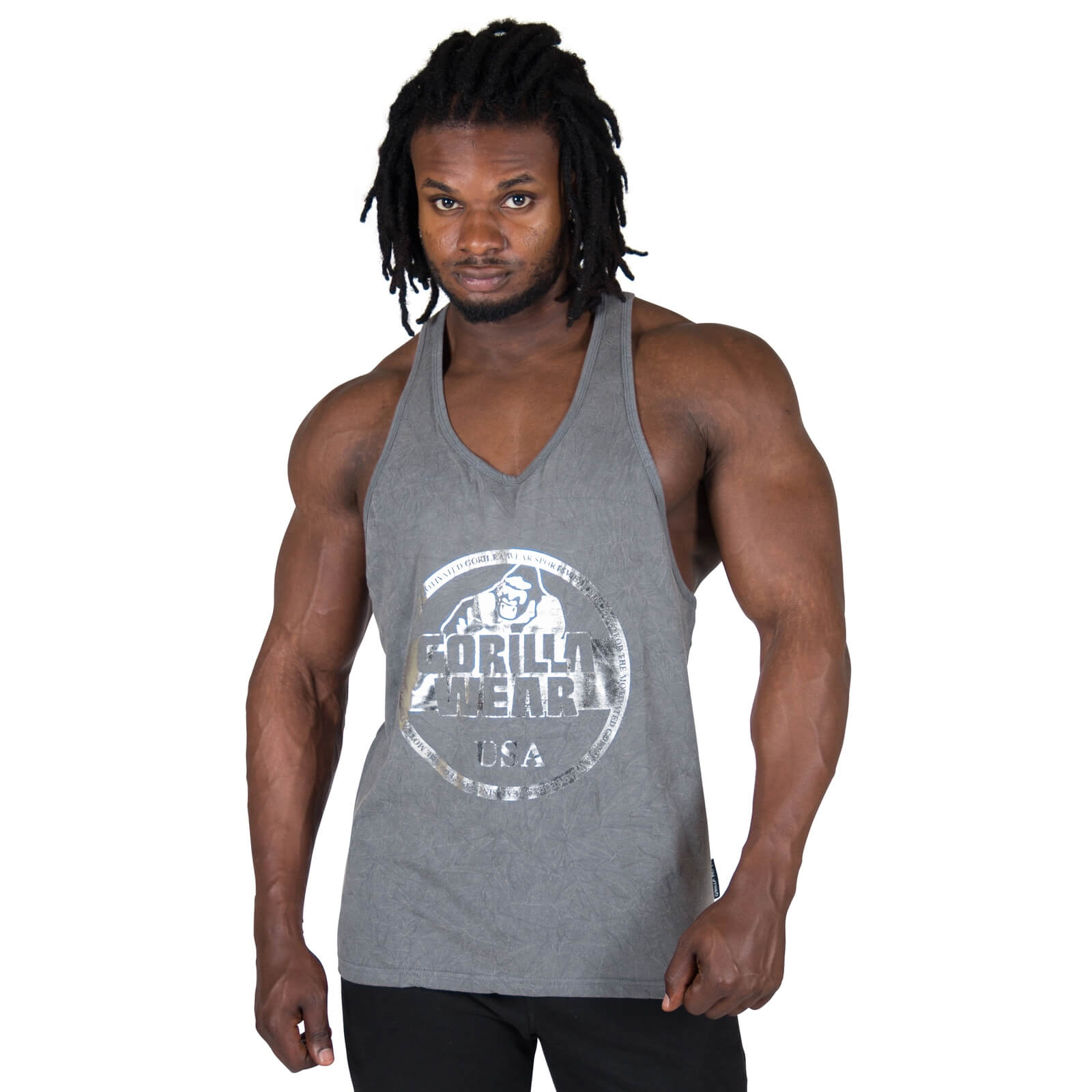 Kolla in Mill Valley Tank Top, grey, Gorilla Wear hos SportGymButiken.se