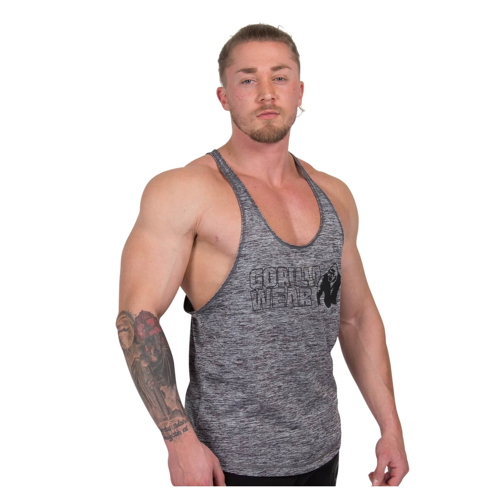 Kolla in Austin Tank Top, grey, Gorilla Wear hos SportGymButiken.se