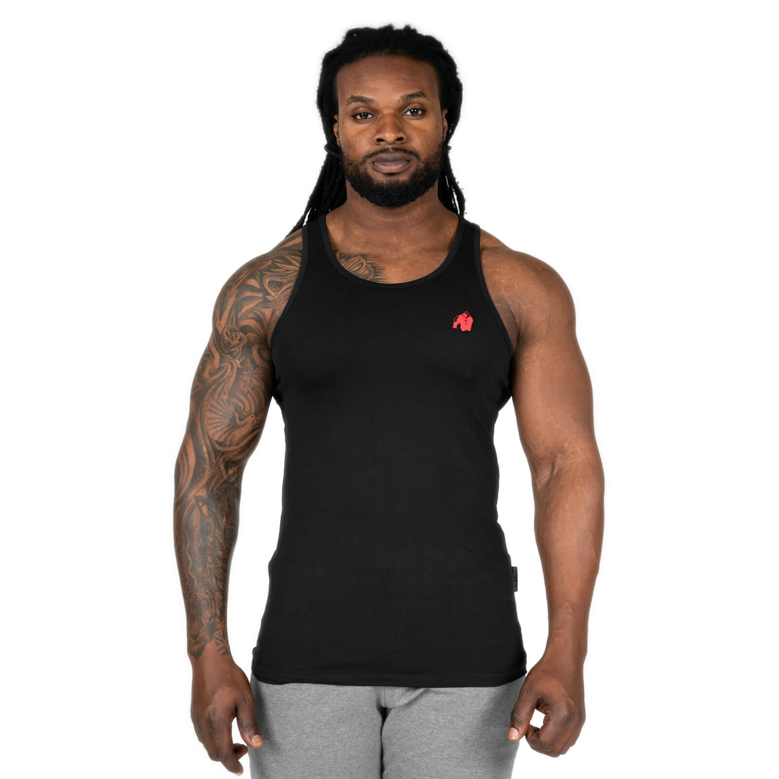 Kolla Adams Stretch Tank Top, black, Gorilla Wear hos SportGymButiken.se