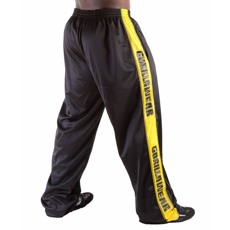 Track Pants, black/yellow, Gorilla Wear