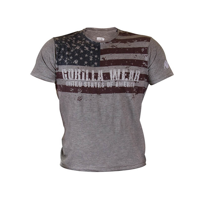 Kolla in USA Flag Tee, Gorilla Wear hos SportGymButiken.se