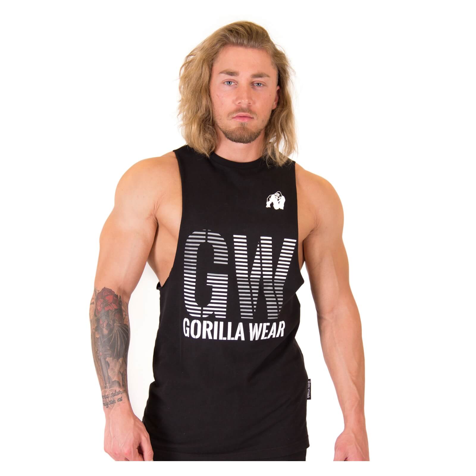 Kolla in Dakota Sleeveless T-Shirt, black, Gorilla Wear hos SportGymButiken.se