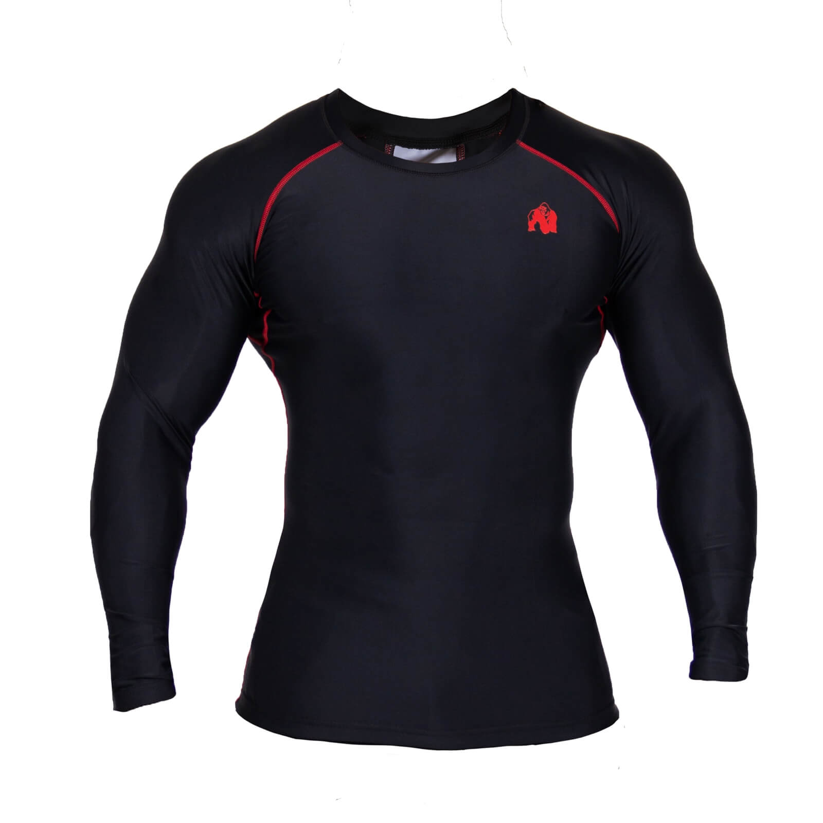 Hayden Compression Longsleeve, black/red, Gorilla Wear