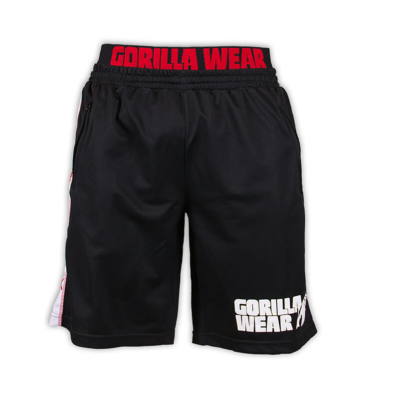 California Mesh Shorts, black/red, Gorilla Wear