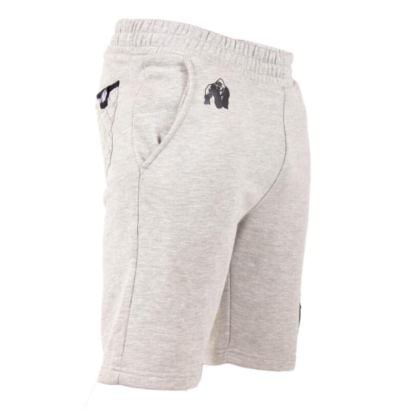 Kolla in Los Angeles Sweat Shorts, grey, Gorilla Wear hos SportGymButiken.se