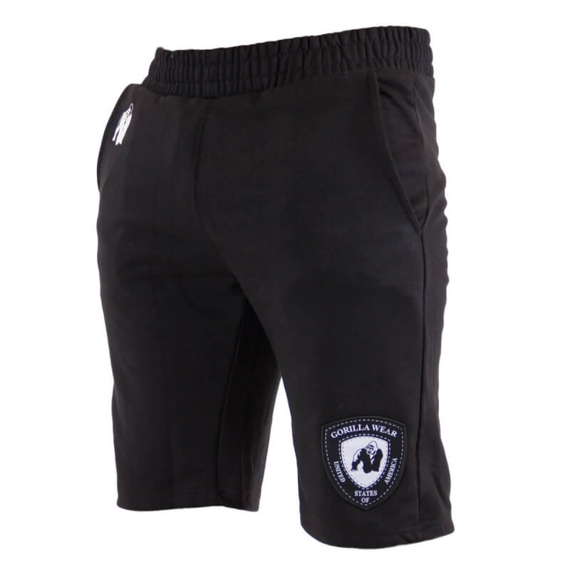 Kolla in Los Angeles Sweat Shorts, black, Gorilla Wear hos SportGymButiken.se