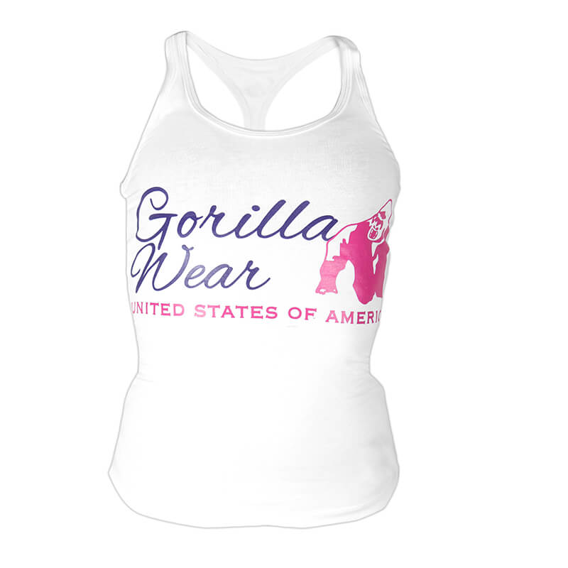 Women's Classic Tank Top, white, Gorilla Wear