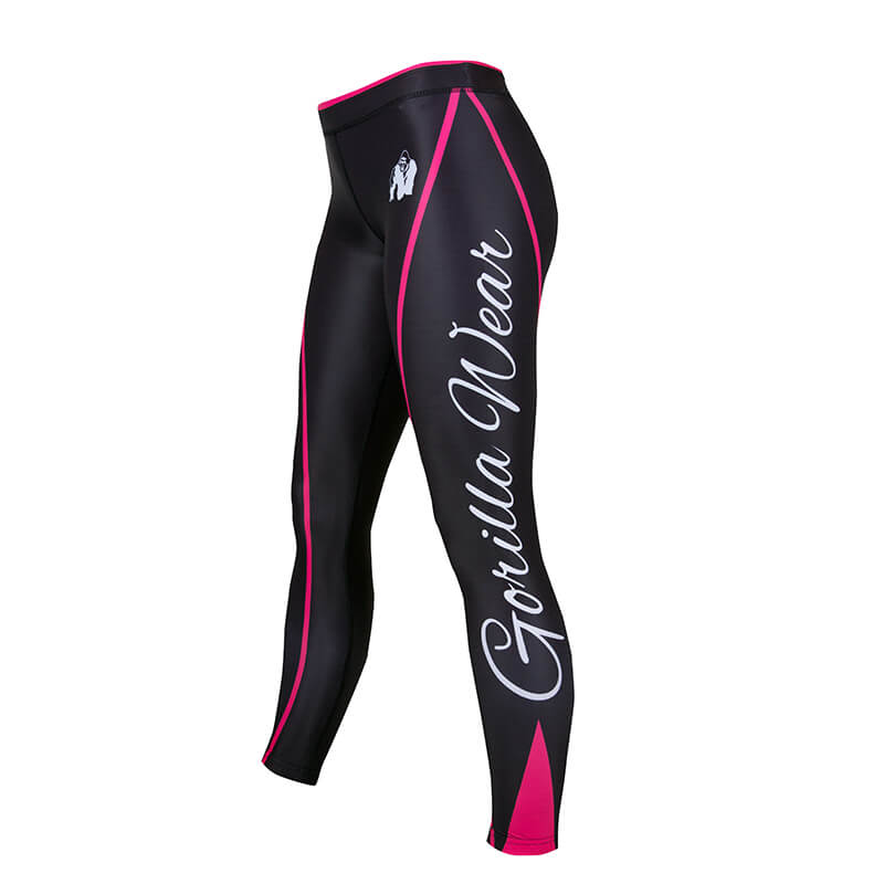 Kolla in Women's Mississippi Tights, black/pink, Gorilla Wear hos SportGymButike