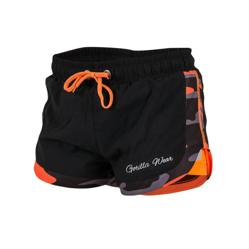 Kolla in Denver Shorts, black/orange, Gorilla Wear hos SportGymButiken.se