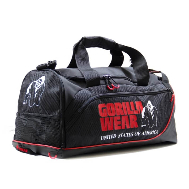 Kolla in Jerome Gym Bag, black/red, Gorilla Wear hos SportGymButiken.se