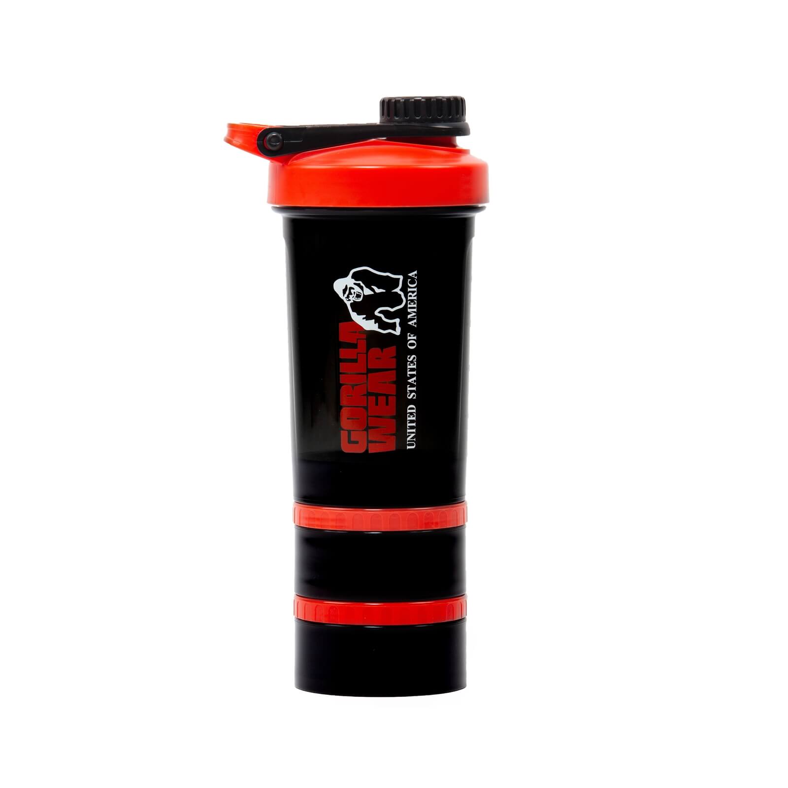 Shaker 2 Go 760 ml, black/red, Gorilla Wear