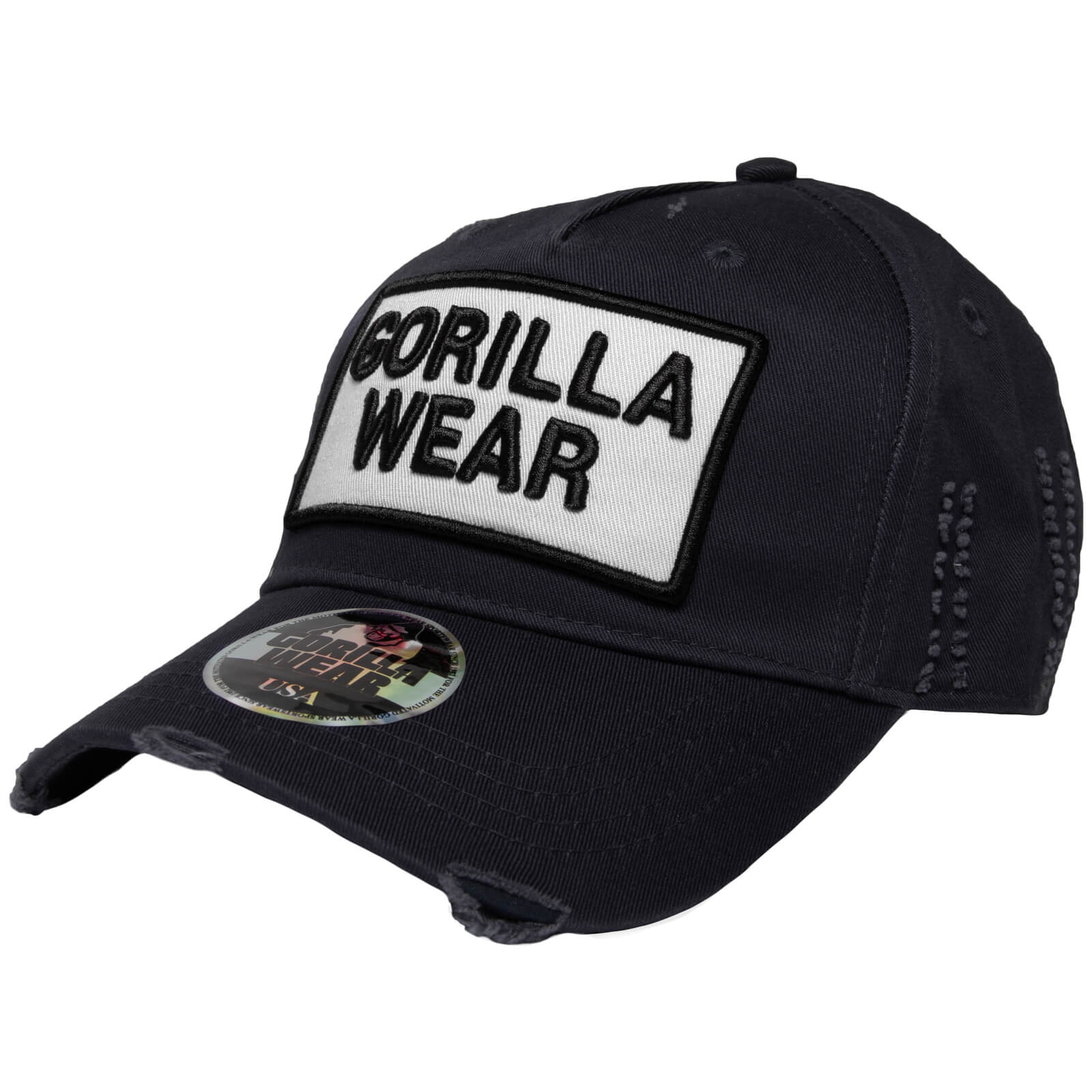 Kolla in Harrison Cap, black/white, Gorilla Wear hos SportGymButiken.se