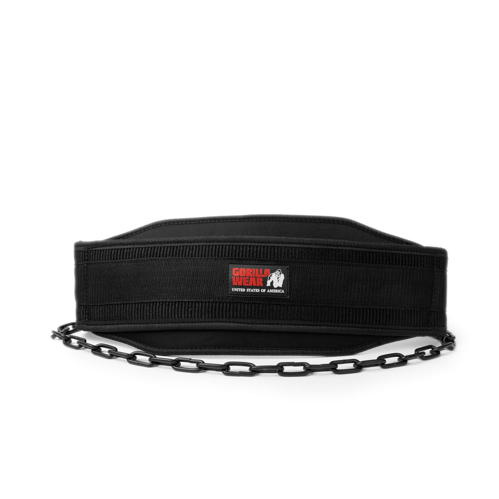 Kolla in GW Nylon Dip Belt, black, Gorilla Wear hos SportGymButiken.se