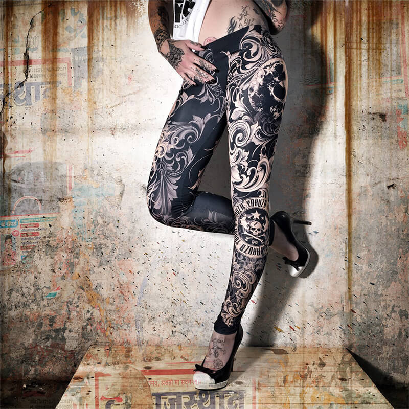 Floral Tights, mood indigo, Yakuza