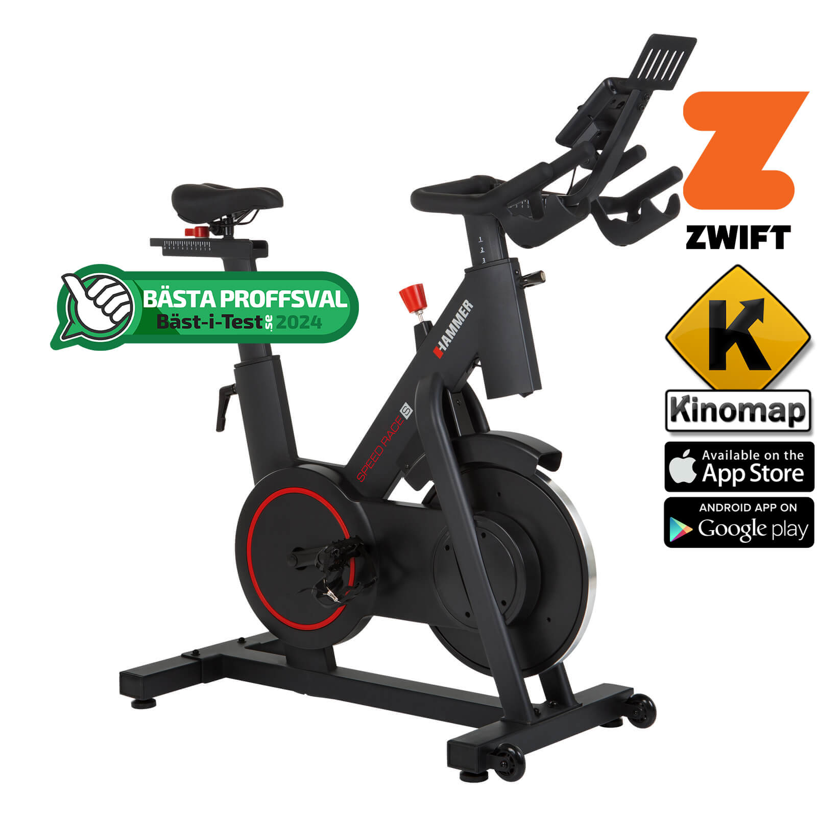 Kolla in Spinningcykel, Speed Race S *Bäst i test 2024*, Hammer hos SportGymButiken.se