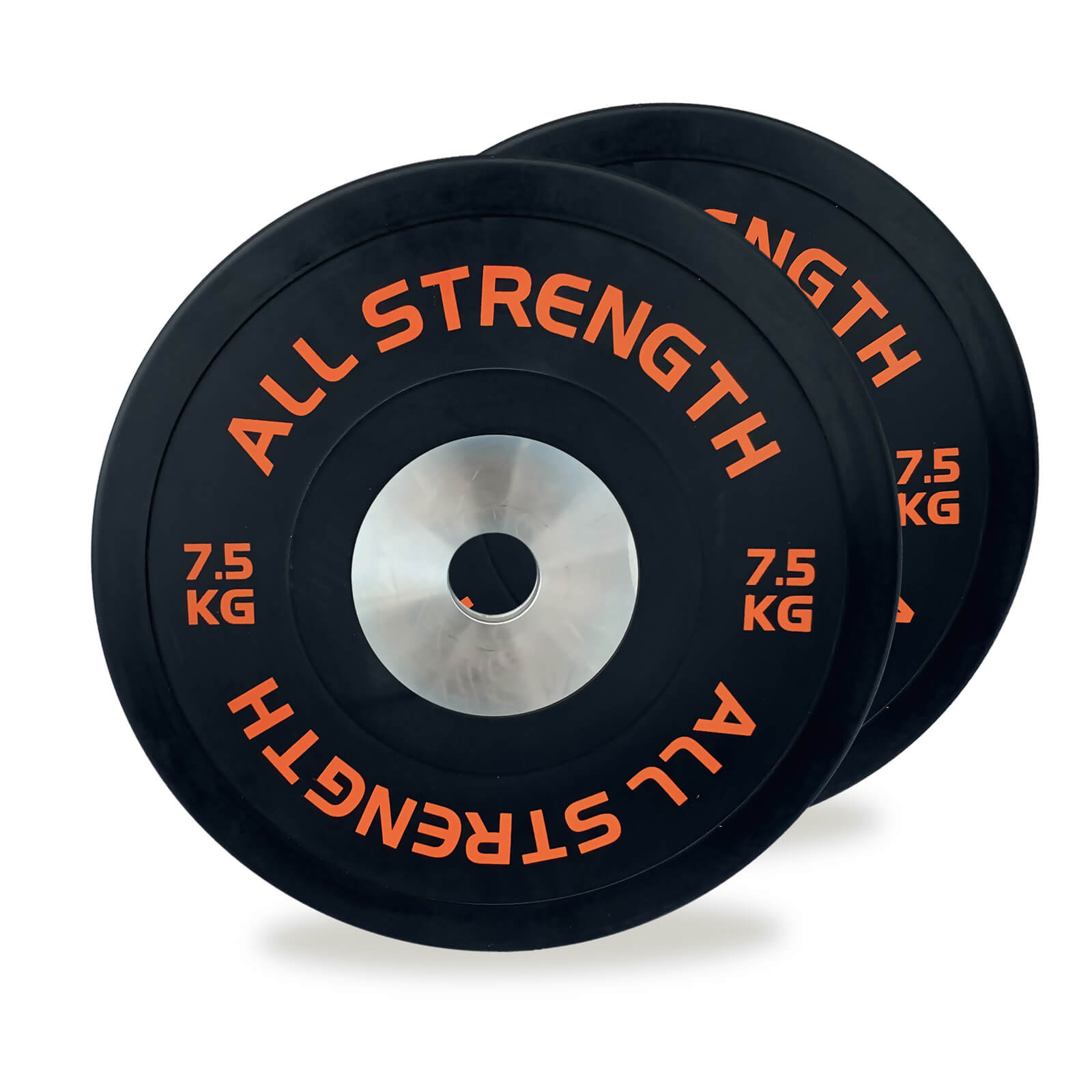 Kolla in Competition Bumper Plates, 2 x 7.5 kg, AllStrength hos SportGymButiken.