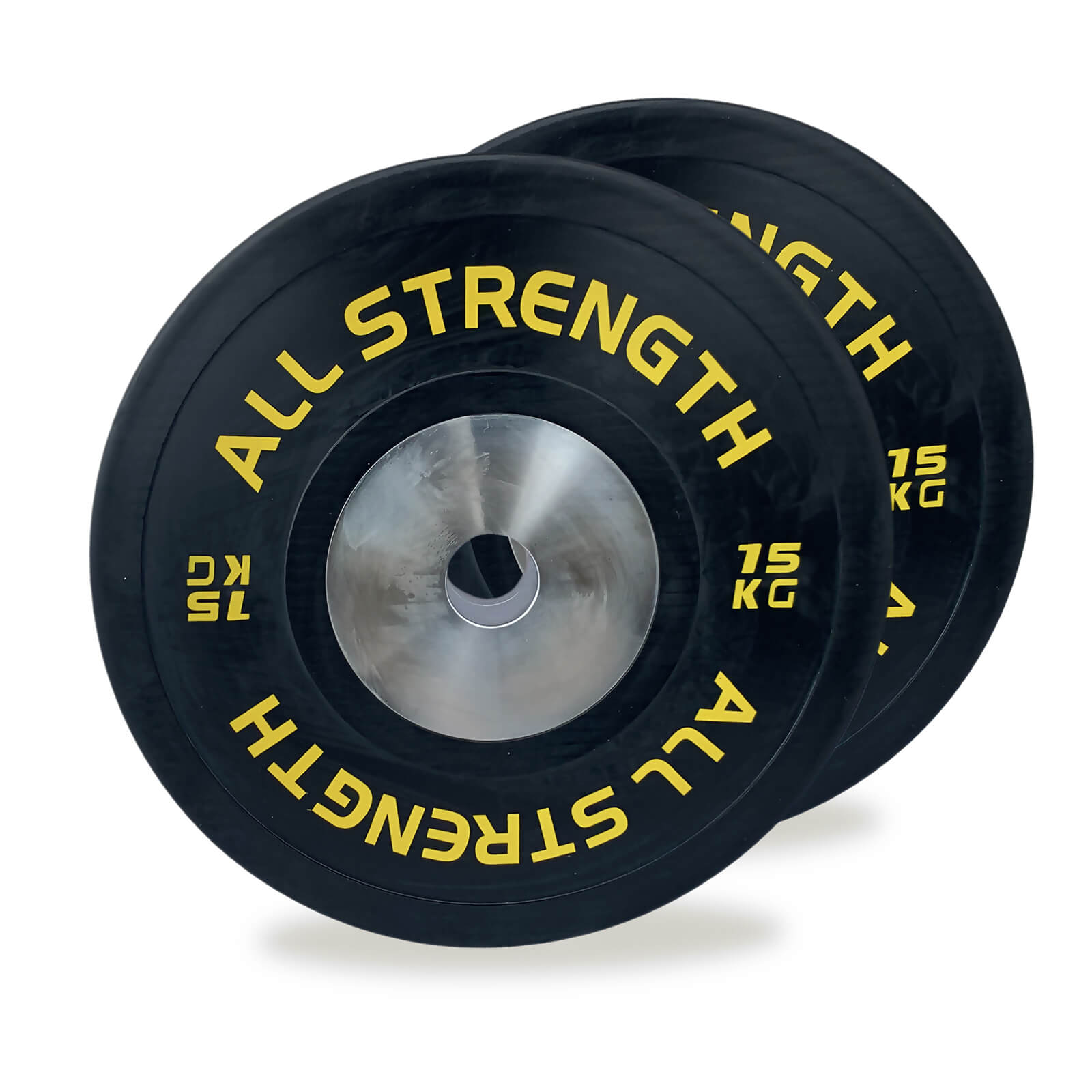 Kolla in Competition Bumper Plates, 2 x 15 kg, AllStrength hos SportGymButiken.s