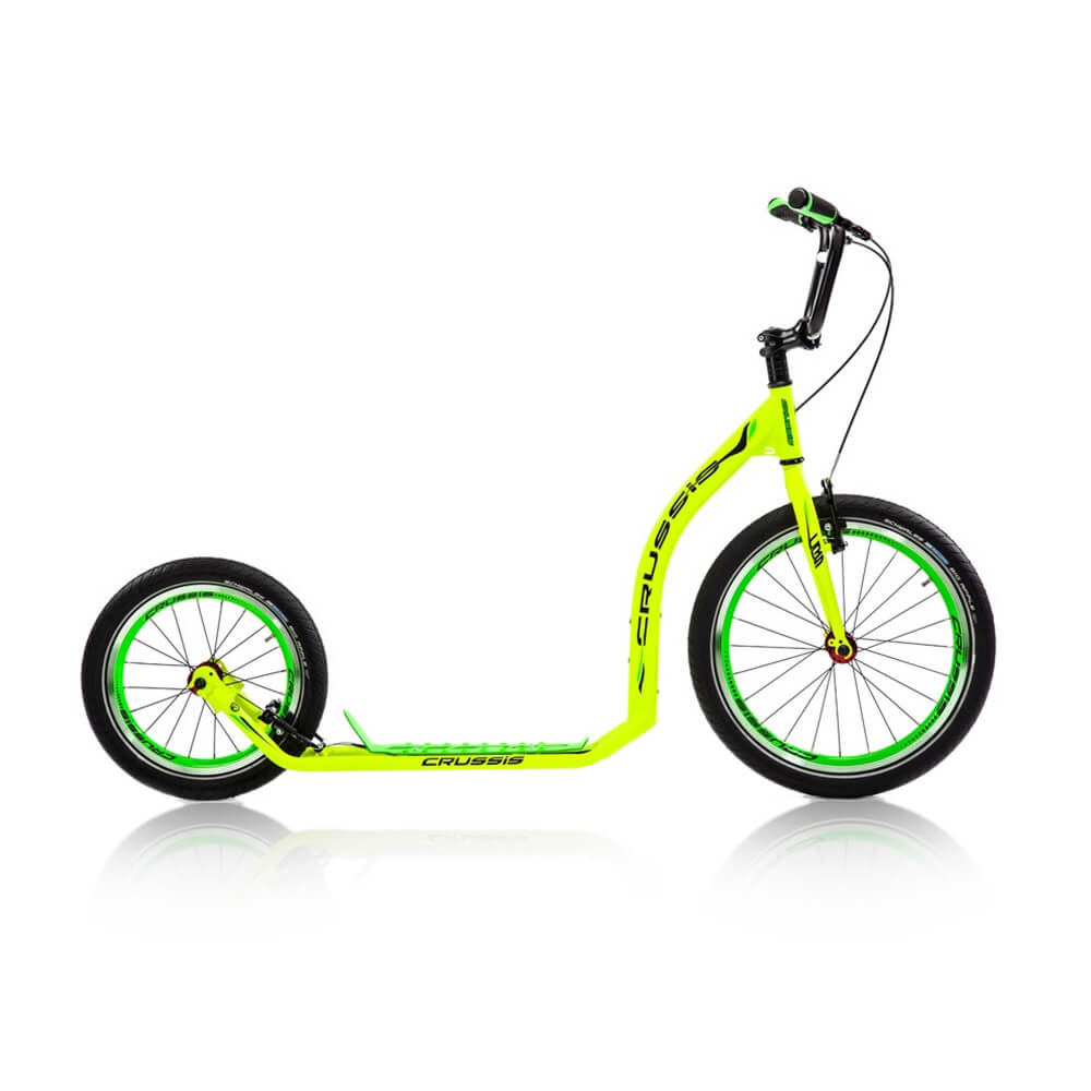 Sparkcykel Active 4.1, yellow/green, Crussis