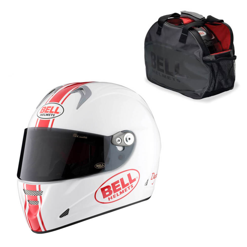 Motorcykelhjälm M5X Daytona, white/red, Bell