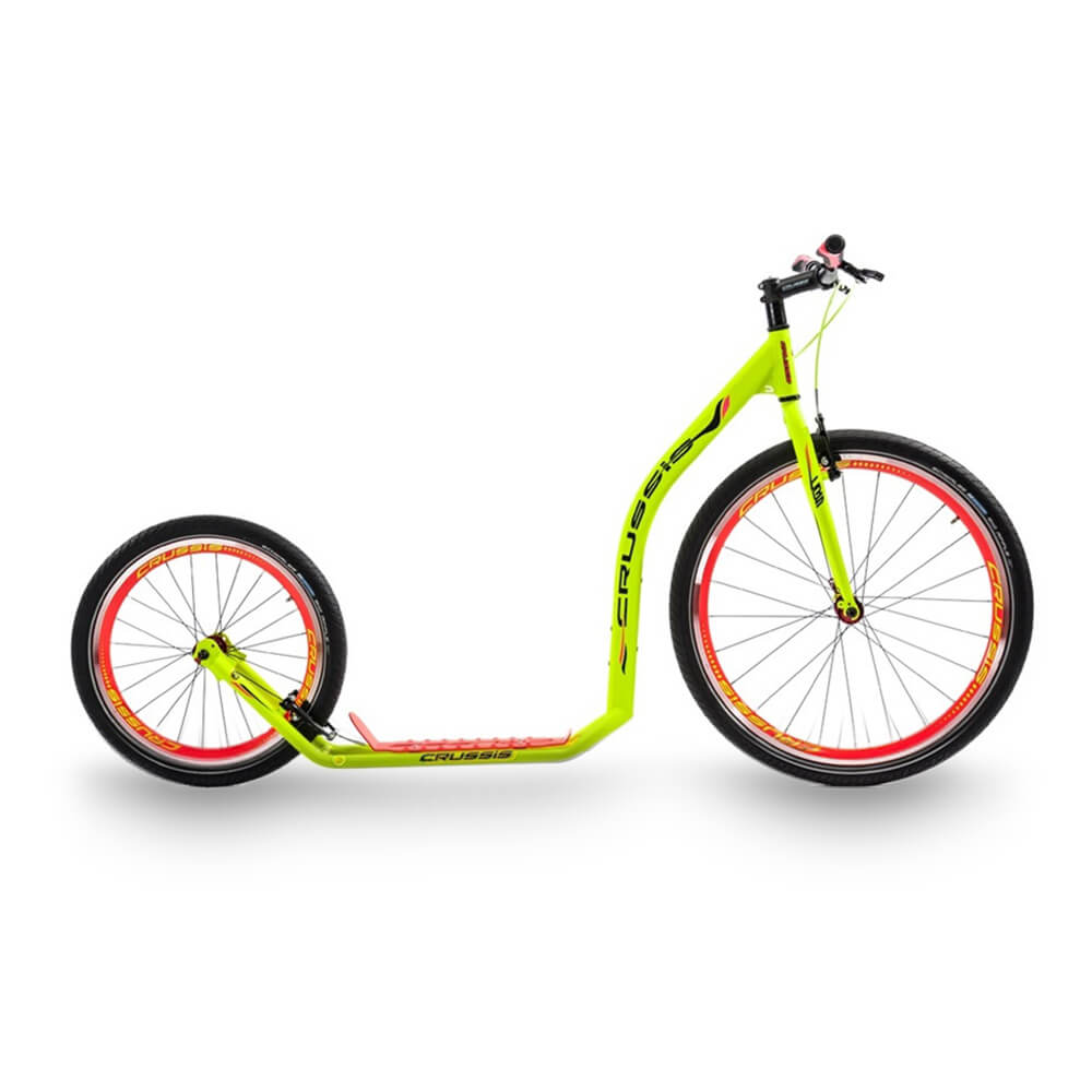 Sparkcykel Urban 4.4, yellow/pink, Crussis