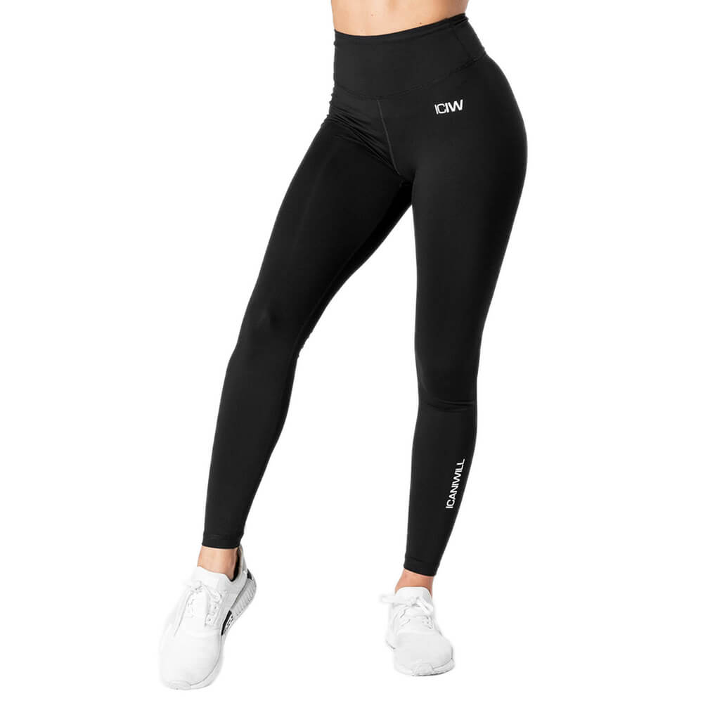 Kolla in Scrunch Tights, black, ICANIWILL hos SportGymButiken.se