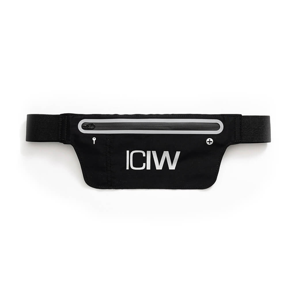 Reflective Running Belt/Bag, black, ICANIWILL