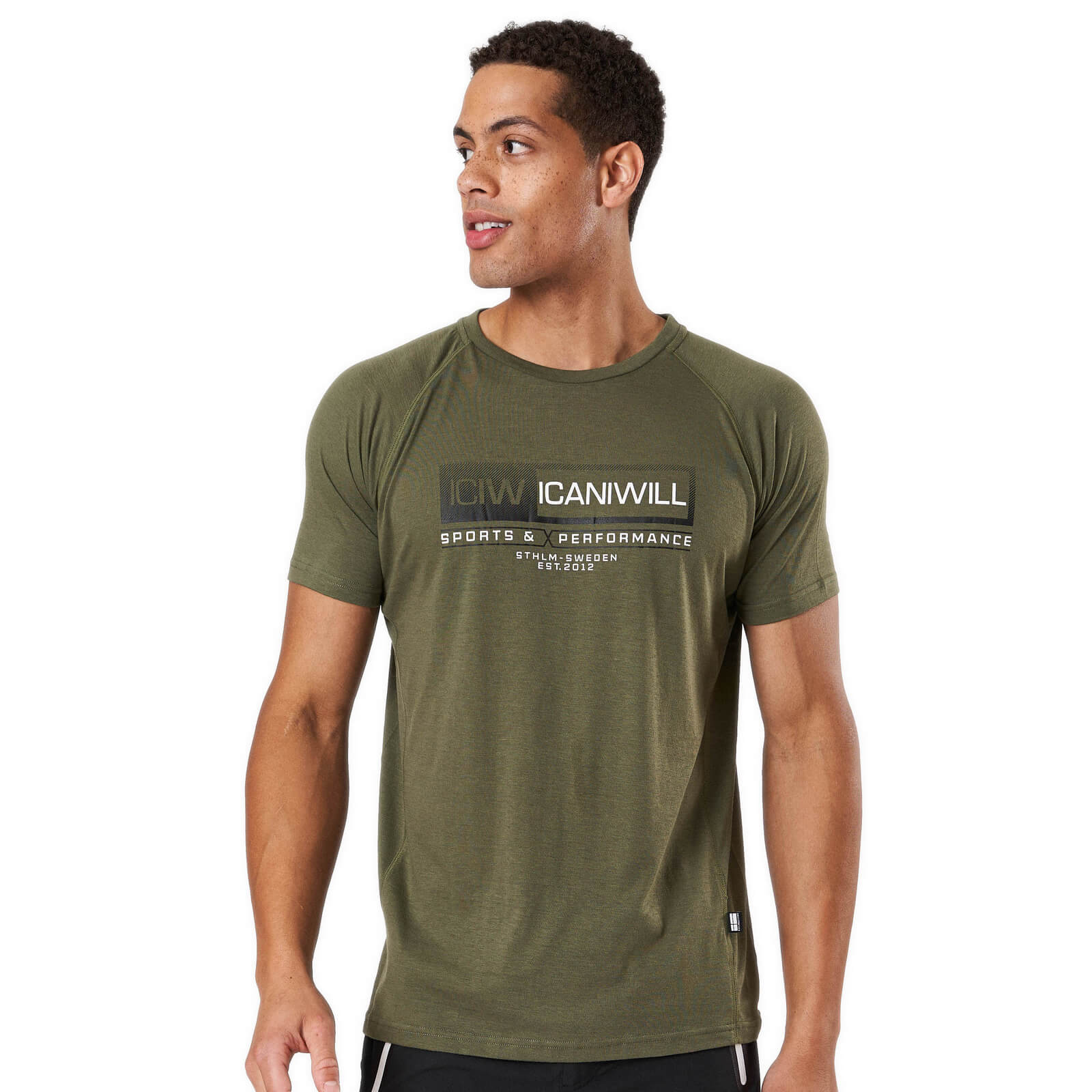 Kolla in Perform Tri-blend Standard fit T-shirt, army, ICANIWILL hos SportGymBut