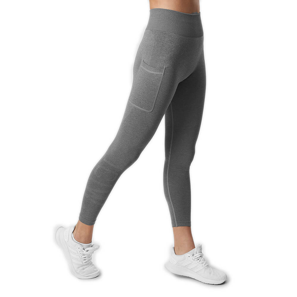 Kolla in Define Seamless Pocket Tights, taupe melange, ICANIWILL hos SportGymBut