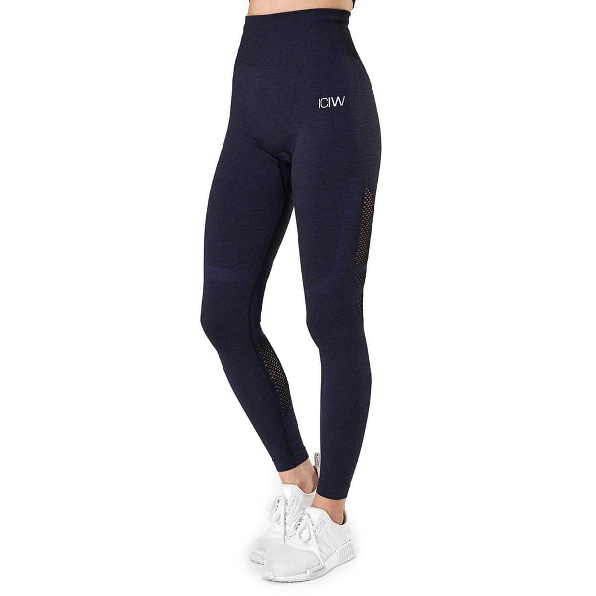 Queen Mesh Tights, navy melange, ICANIWILL