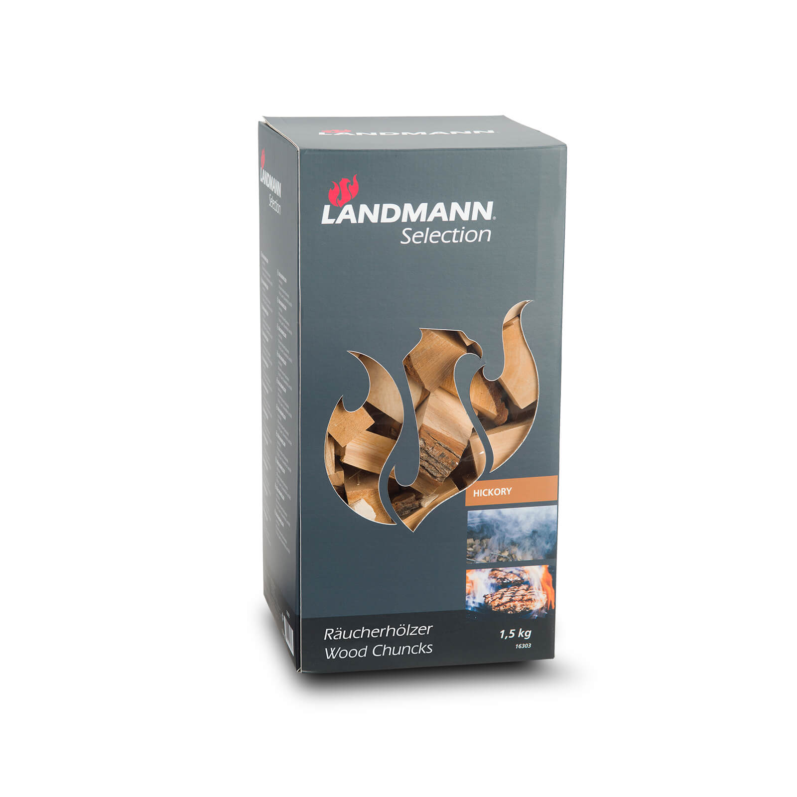 Wood Chunks Hickory 1,5 kg, Landmann