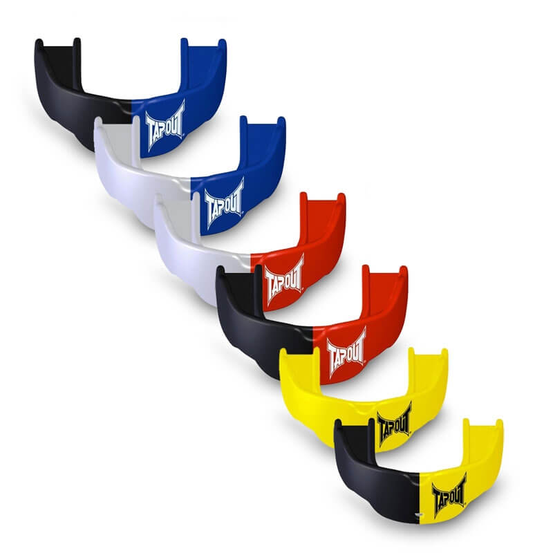 Kolla in Mouthguard 2-pack, blått/rött/gult, Tapout hos SportGymButiken.se