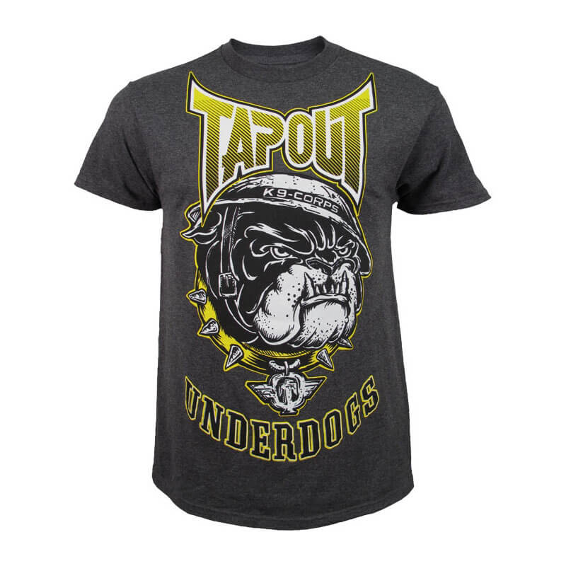 Kolla in Under Bulldog Tee, charcoal, Tapout hos SportGymButiken.se