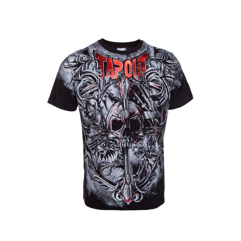 Bracket Tee, black, Tapout 