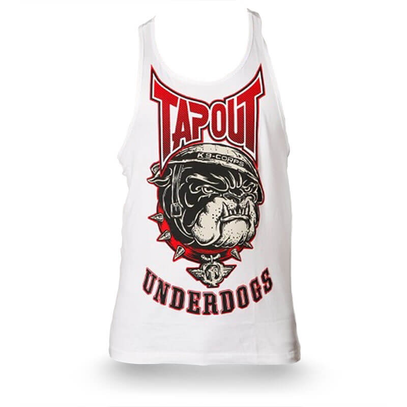 Kolla in Under Bulldog Tank, white, Tapout hos SportGymButiken.se