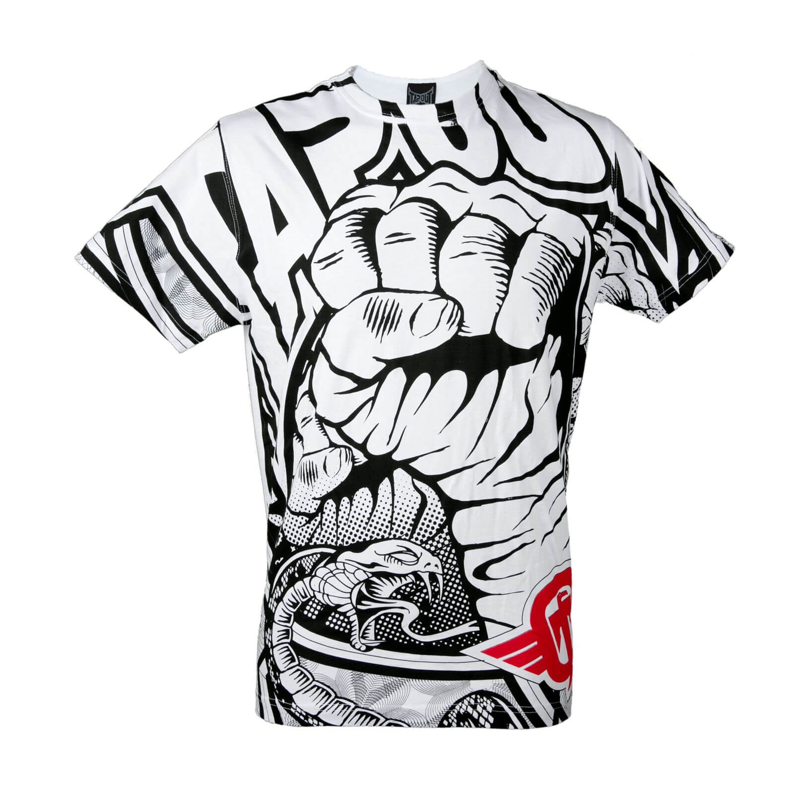 Kolla in Rising Fist Tee, white, Tapout hos SportGymButiken.se