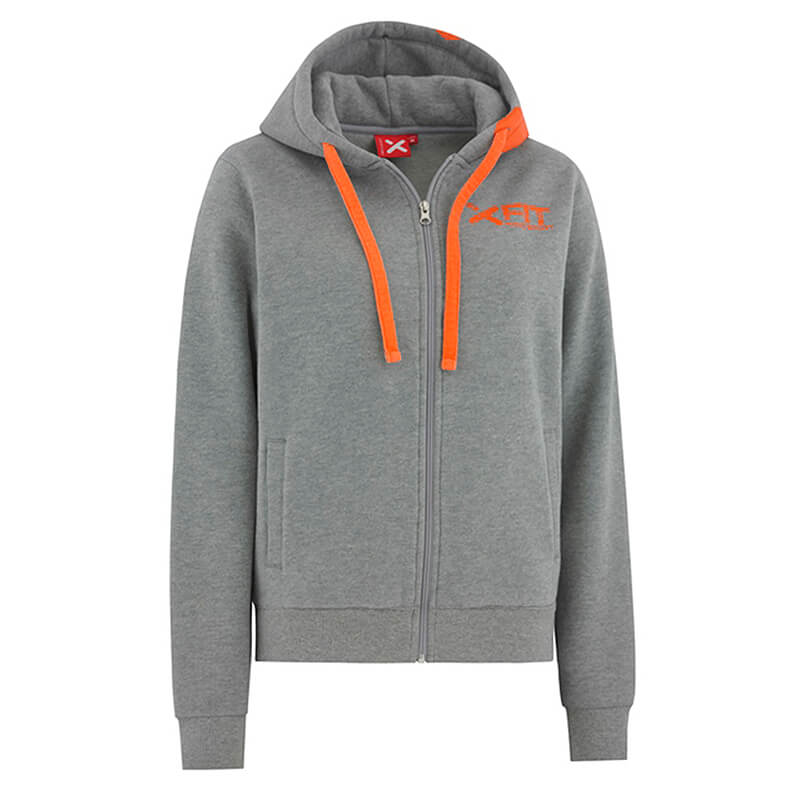 Ladies Basic Ziphood, graphite/orange, MXDC