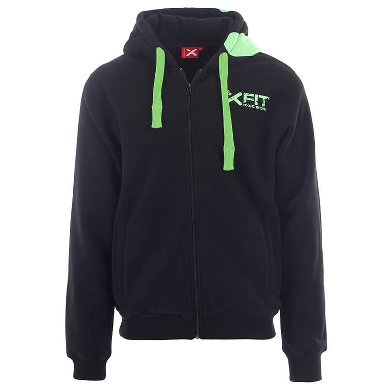 Men Basic Ziphood, black/green gekko, MXDC