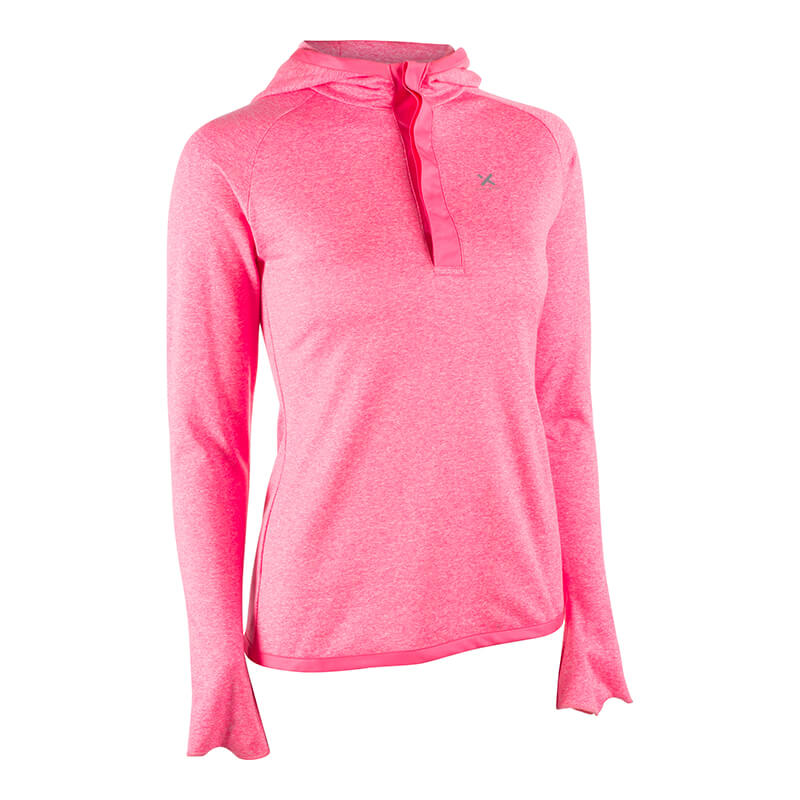 Kolla in Ladies Workout LS Hood, pink, MXDC hos SportGymButiken.se